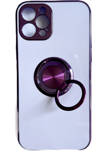 Apple iPhone 12 Pro Uyumlu Yüzüklü Silikon Kılıf
