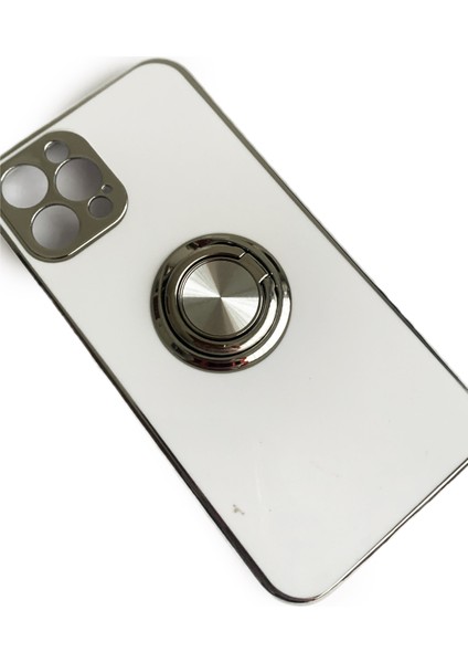 Apple iPhone 12 Pro Uyumlu Yüzüklü Silikon Kılıf
