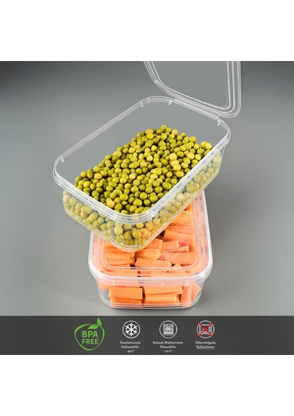 15 Adet Sızdırmaz Kendinden Kapaklı Derin Dondurucuya Uygun Saklama Kabı Düzenleyici Erzak Kabı 2 Lt fiyatları