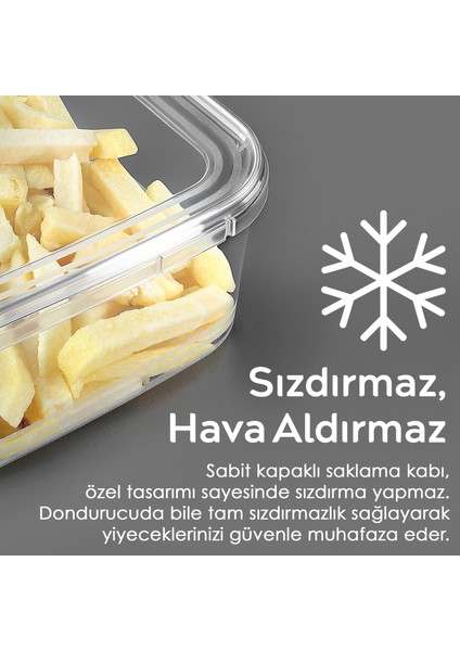 15 Adet Sızdırmaz Kendinden Kapaklı Derin Dondurucuya Uygun Saklama Kabı Düzenleyici Erzak Kabı 2 Lt fırsatları