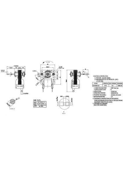 Fırın Soğutucu Fan Motoru, Arçelik 9702RB, 9703RS, 9771DGI fiyatları