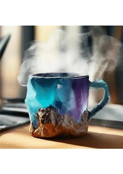 Mineral Kristal Kahve Kupaları Taklit Mineral Kristal Kahve Reçine Kristal Bardaklar (Yurt Dışından)