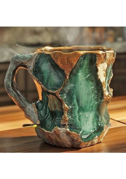 Mineral Kristal Kahve Kupaları Taklit Mineral Kristal Kahve Reçine Kristal Bardaklar (Yurt Dışından)