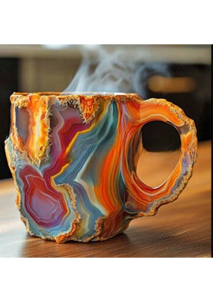 Mineral Kristal Kahve Kupaları Taklit Mineral Kristal Kahve Reçine Kristal Bardaklar (Yurt Dışından)