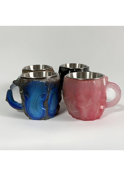 Mineral Kristal Kahve Kupaları Taklit Mineral Kristal Kahve Reçine Kristal Bardaklar (Yurt Dışından) modelleri