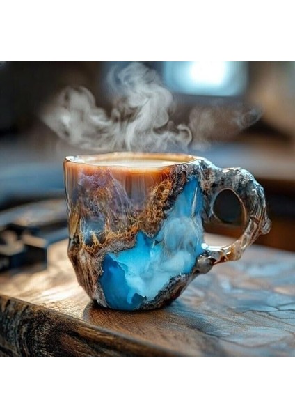 Mineral Kristal Kahve Kupaları Taklit Mineral Kristal Kahve Reçine Kristal Bardaklar (Yurt Dışından)