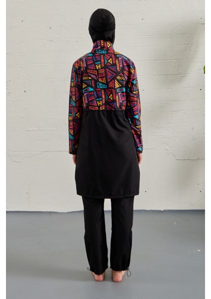 Paraşüt Tam Kapalı Tesettür Mayo 3024-286 SIYAH02 indirimleri