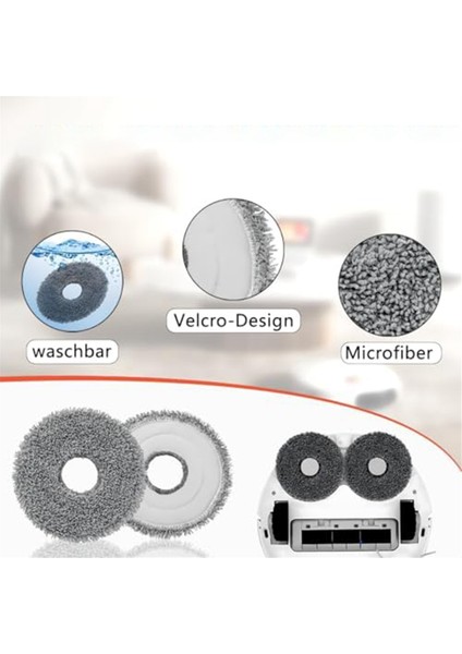 Dreame L10S Ultra L10 Ultra L10 Prime L20 Ultra Için Toz Torbası Mop Bezleri, 6 Elektrikli Süpürge Torbası Islak Mop Pedleri (Yurt Dışından) indirimleri