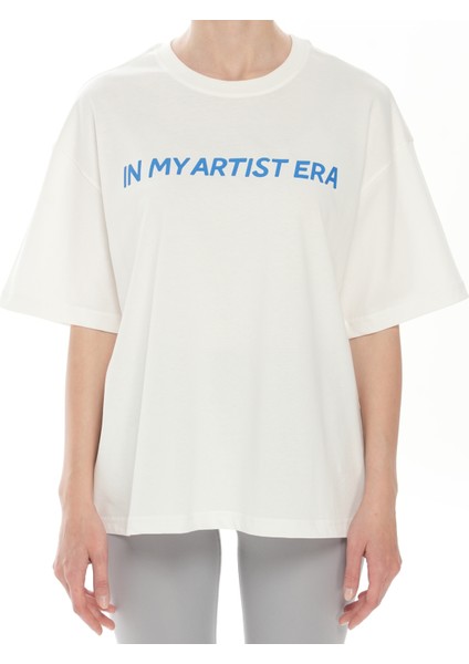 %100 Pamuk Bisiklet Yaka Boxy Fit Unisex Kısa Kollu T-Shirt indirimleri