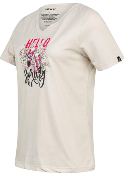 Alone Baskılı V Yaka Kadın T-Shirt 402 fiyatları