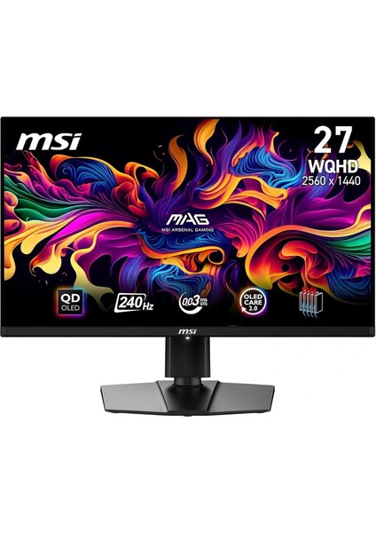 Yenilenmiş Msı Mag 271QPX Qd-Oled E2 26.5" 0.03 Ms 2k Pivot 240 Hz Oyuncu Monitörü