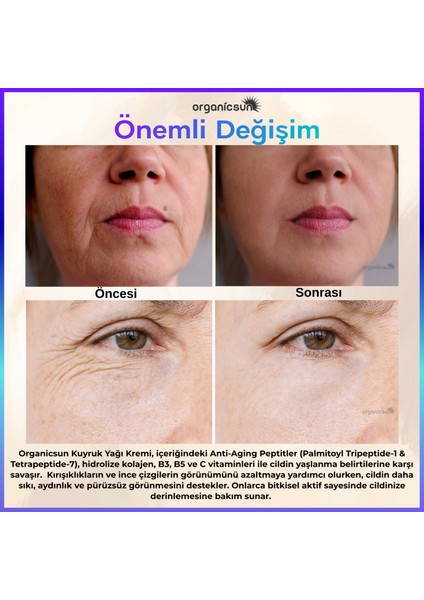 Kuyruk Yağı Kremi 2'Li Set | Anti Aging Yüz Bakım Kremi 50 ml - Collagen İlaveli, Nemlendirici Etki modelleri