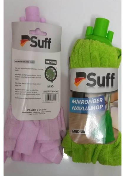 3 Adet Medium Mikrofiber Havlu Vileda Tipi Paspas Mop Yedek Ucu