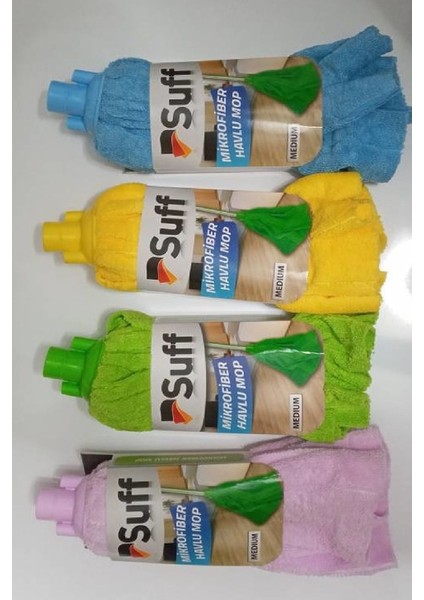 3 Adet Medium Mikrofiber Havlu Vileda Tipi Paspas Mop Yedek Ucu indirimleri