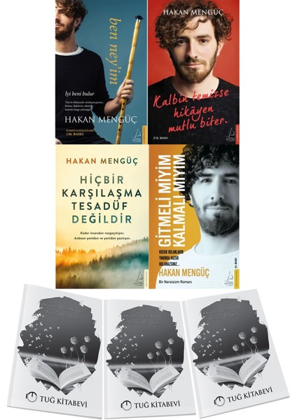 Ben Neyim-Kalbin Temizse Hikayen Mutlu Biter-Hiçbir Karşılaşma Tesadüf Değildir-Gitmeli Miyim Kalmalı Mıyım? 4lü Set + Hediyeli