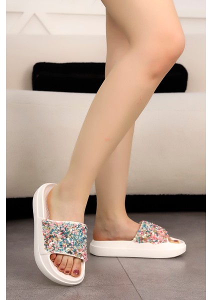 Eva 02 Taş Detaylı Terlik