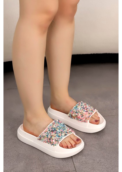 Eva 02 Taş Detaylı Terlik fiyatları