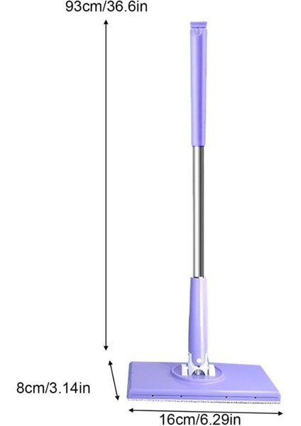 Otomatik Bez Değiştiren Mop Sap Çekbez Bırak & Sap Itbez Tut 360° Başlık 8X16 cm & Sap: 68 cm fiyatları