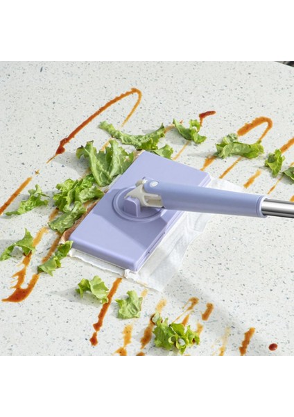 Otomatik Bez Değiştiren Mop Sap Çekbez Bırak & Sap Itbez Tut 360° Başlık 8X16 cm & Sap: 68 cm