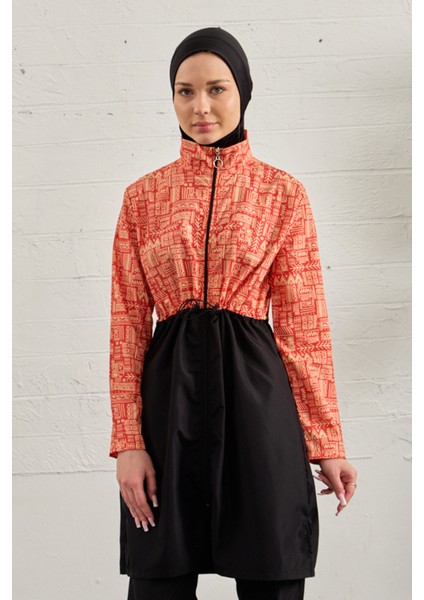 Paraşüt Tam Kapalı Tesettür Mayo 3024-279 SIYAH03