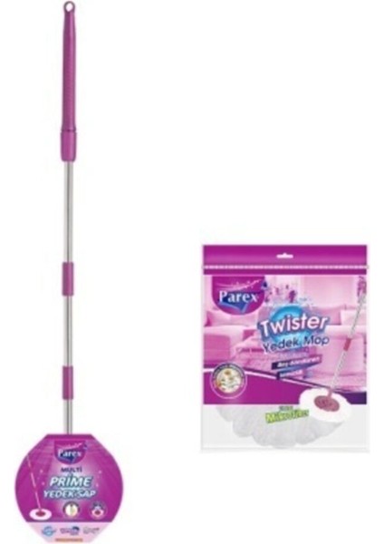 Yedek Yıkama Sapı ve Mop Seti, Temizlik Kolaylığı için Uygun, Promosyon Paketi