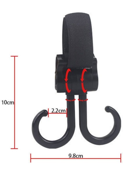 İki Parça Dönebilen Cırtlı Bebek Arabası Eşya Taşıma Aparatı fırsatları