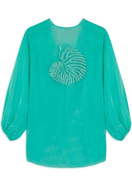 Nocturne Boncuk Işlemeli Gömlek