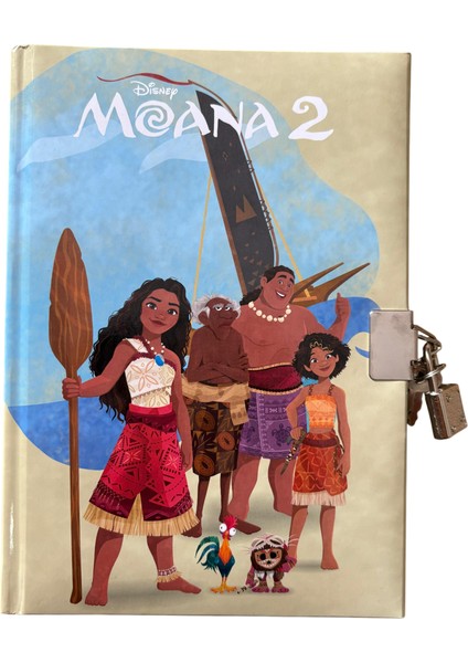 Moana Kilitli Hatıra Anı Defteri 14X20 cm – 80 Yaprak Sert Kapak