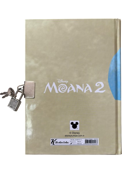 Moana Kilitli Hatıra Anı Defteri 14X20 cm – 80 Yaprak Sert Kapak fiyatları