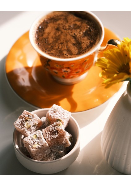 Hindistan Cevizi Kaplı Çifte Kavrulmuş Antep Fıstıklı Lokum 500 gram