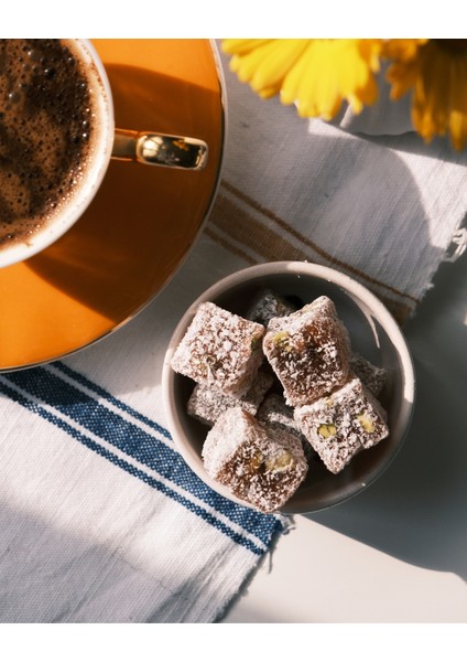 Hindistan Cevizi Kaplı Çifte Kavrulmuş Antep Fıstıklı Lokum 500 gram fırsatları