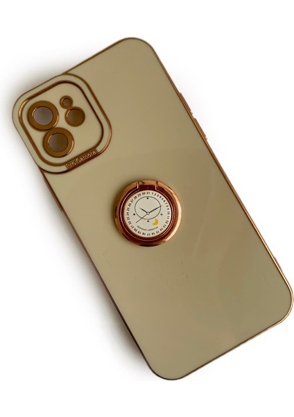 Apple iPhone 12 Uyumlu 6.1 Inç Yüzüklü Silikon Kılıf fiyatları