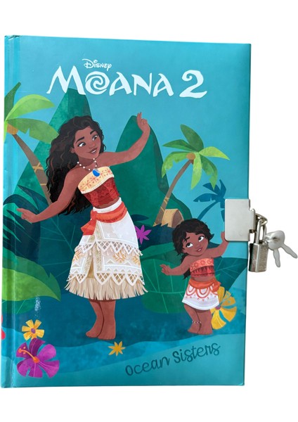 Moana Kilitli Hatıra Anı Defteri 14X20 cm – 80 Yaprak Sert Kapak