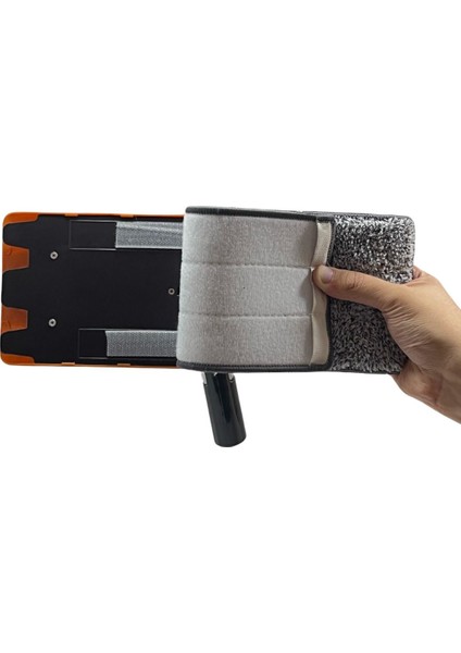 İzmir Luna Bakır Renk Flat Mop – Mikrofiber Tablet Mop 360° Dönebilen Saplı Temizlik Seti 6 lt