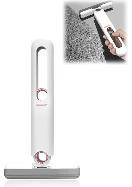 Çok Amaçlı Cam Fayans Mini Temizlik Mopu ve Fırçası, Pratik ve Kullanışlı Set