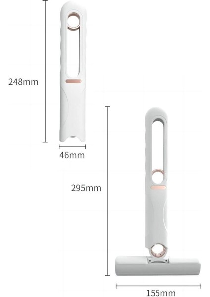 Çok Amaçlı Cam Fayans Mini Temizlik Mopu ve Fırçası, Pratik ve Kullanışlı Set