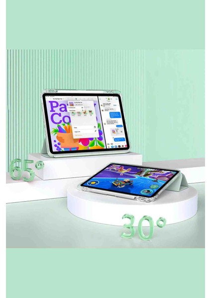 iPad 11. Nesil Uyumlu A16 2025 Airbagli Manyetik Ayrılabilen Fuchsia Sliding Tablet Kılıfı fiyatları