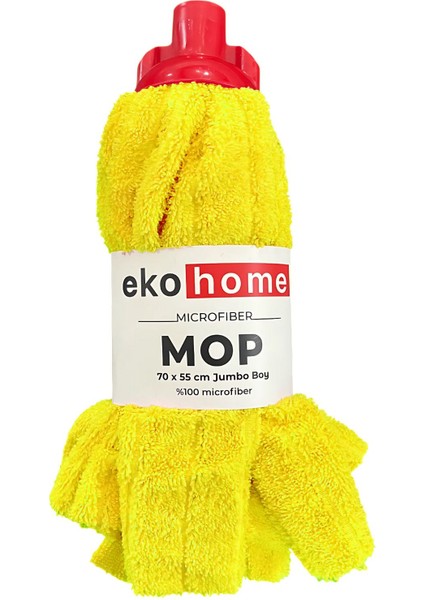 Mikrofiber Emici Havlu Mop Ucu 70*55 Sarı