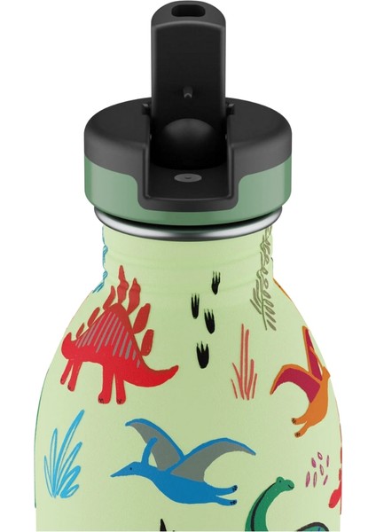 Kids Bottle Jurassic Friends Pipetli Paslanmaz Çelik Çocuk Su Matarası 500 ml modelleri
