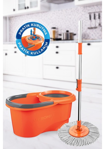 Hızlı ve pratik otomatik temizlik seti, turuncu renk, Türkiye üretimi fiyatları