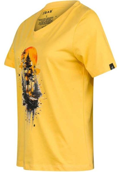 Alone Baskılı V Yaka Kadın T-Shirt 413 fiyatları