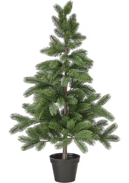 Vinterfint 95 cm Saksılı Yapay Çam Ağacı Yapay Bitki Çiçek