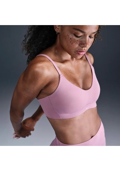 Alate Minimalist Light-Support Padded Convertible Kadın Pedli Mor Spor Sütyen Bra FQ3550-523