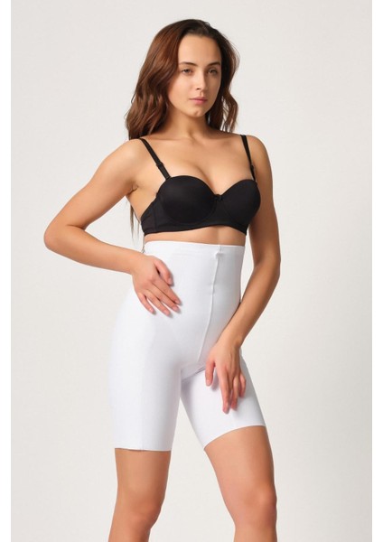 Beyaz Mı Emay 2814 Double Yüksek Bel Boxer Lazer Korse