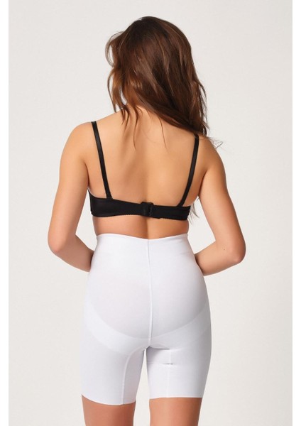 Beyaz Mı Emay 2816 Yüksek Bel Boxer Lazer Korse