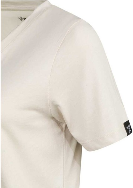 Alone Baskılı V Yaka Kadın T-Shirt 413 modelleri