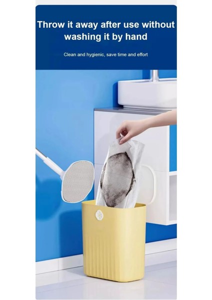 6 Köşeli Çekçekli Temizlik Mop'u, Her Köşeye Uygun, Cam ve Yüzey Temizliği Set, Beyaz fiyatları