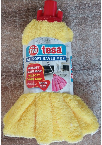 Yumuşak ve dayanıklı havlu mop seti, temizlikte pratik kullanım ve renk seçenekleriyle.