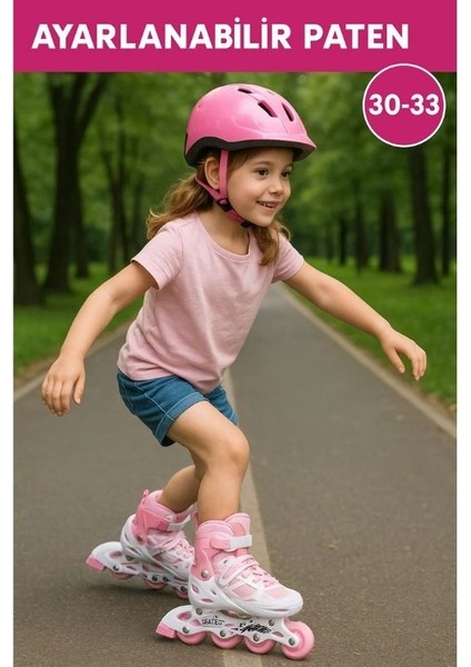 Ayarlanabilir-Işıklı-Tek Sıra ve Çift Sıra Kullanılabilen Paten