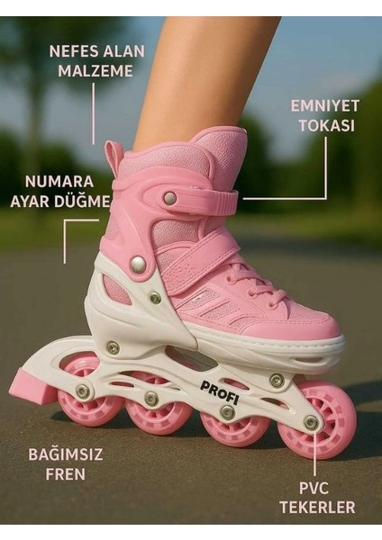 Ayarlanabilir-Işıklı-Tek Sıra ve Çift Sıra Kullanılabilen Paten
